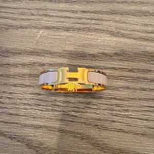 Hermes Gold and Cream Women's Bracelet—sold